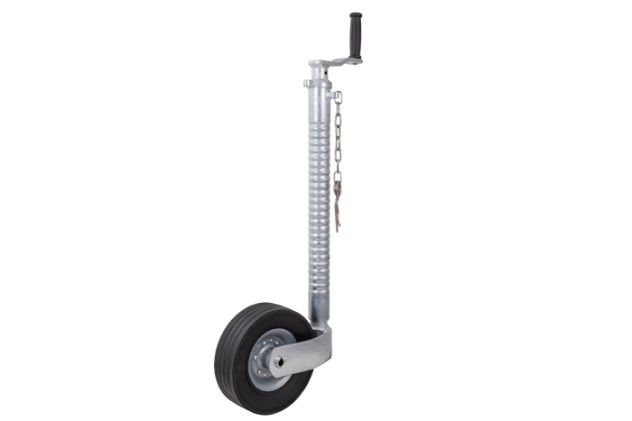 Oporné koleso KNOTT TK48, vlnitá rúra, 300 kg, 48 mm, 700 – 940 mm