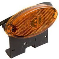 ASPÖCK FLATPOINT II LED obrysové svietidlo, oranžové, univerzálne, s držiakom