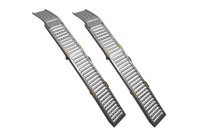 Skladacie oceľové nájazdové rampy UNITRAILER ALR005 pre prívesy 200 cm 500 kg sada 2 kusov