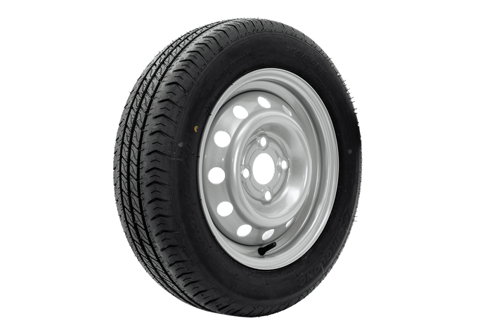 Sada dvoch kolies na prívesy UNITRAILER / TEMARED / TANATECH / MARTZ LINGLONG PNEU 155/70 R13 75N UNITRAILER RIMS 4Jx13" 4x100 ET:30