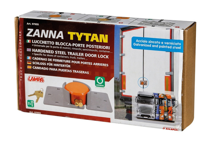 Zámok na príves a náves ZANNA TYTAN 2 kľúče
