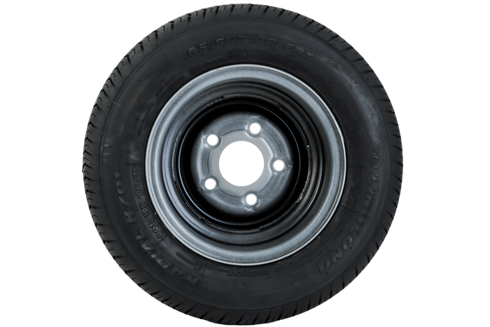 Vystužené koleso na príves PNEUMATIKY LINGLONG 195/55 R10C 98/96N RÁFEK UNITRAILER 6Jx10"H2 5x112 ET:-4
