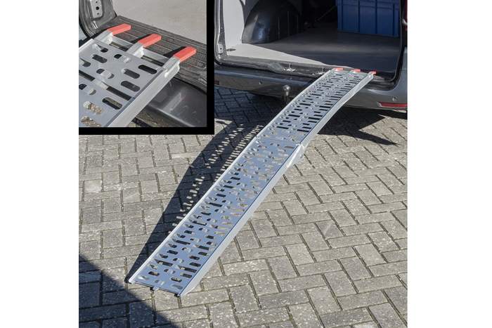 Skladacie hliníkové rampy ProPlus 390096 pre prívesy 220 cm 680 kg sada 2 kusov