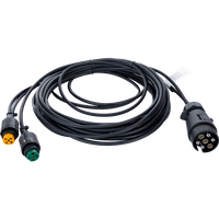 Prívesný kábel 7-kolíkový 4,5 m - 7-kolíkový konektor, 5-kolíkový bajonet